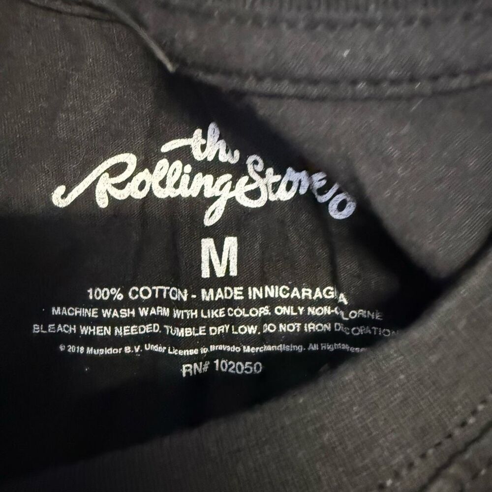 The Rolling Stones US Tour 78 Lips Tongue Black T-Shirt Women's Medium 2018 - Picture 4 of 6